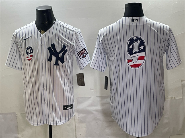 Men's New York Yankees #9 Roger Maris White 2026 USA 250 Fourth of July Home Stadium Stitched Baseball Jersey Men's New York Yankees #9 Roger Maris White 2026 USA 250 Fourth of July Home Stadium Stitched Baseball Jersey